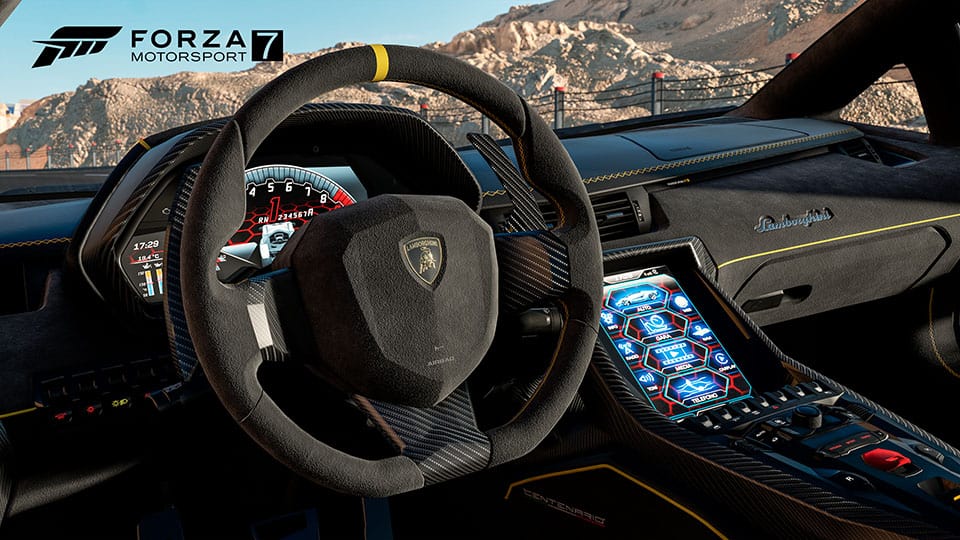 Forza 7 Lamborghini Cockpit 4K