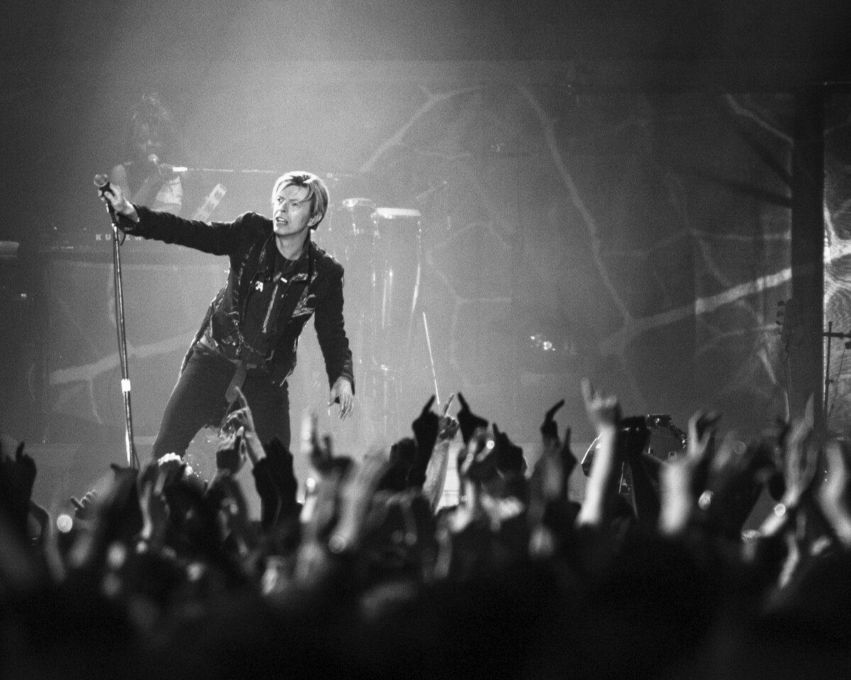 David Bowie live auf der Bühne