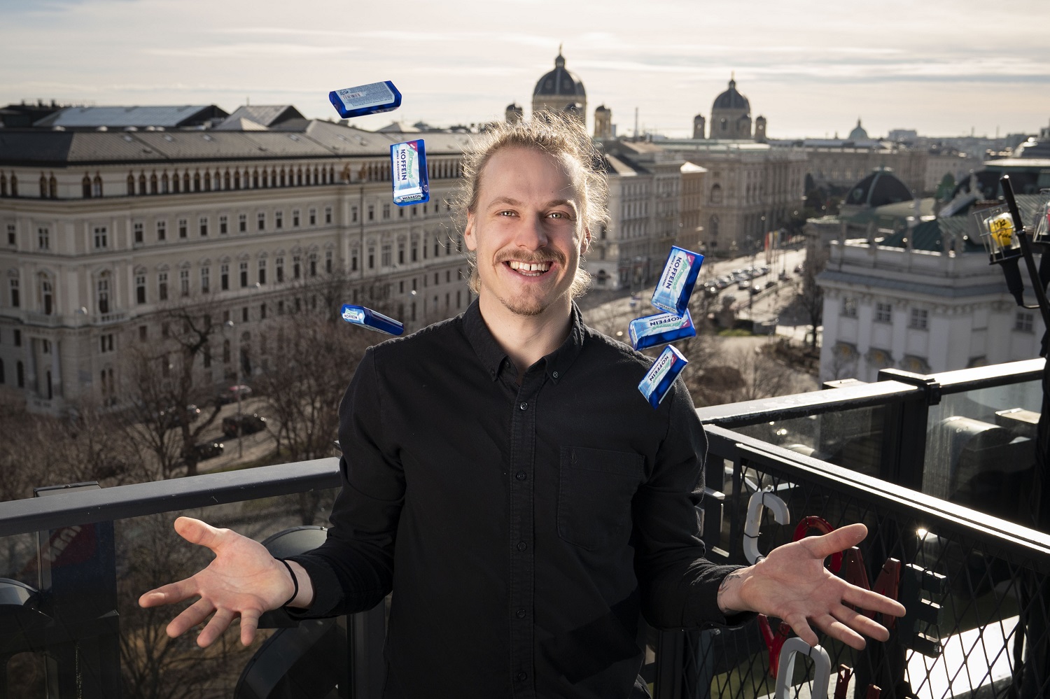 Auf einen Airwaves Koffein Kaugummi mit Manuel Feller