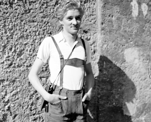 Porträt des Schauspielers Oskar Werner (USIS-Archivfoto)