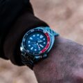 Luxus-Armbanduhr am Männerhandgelenk, Close-up