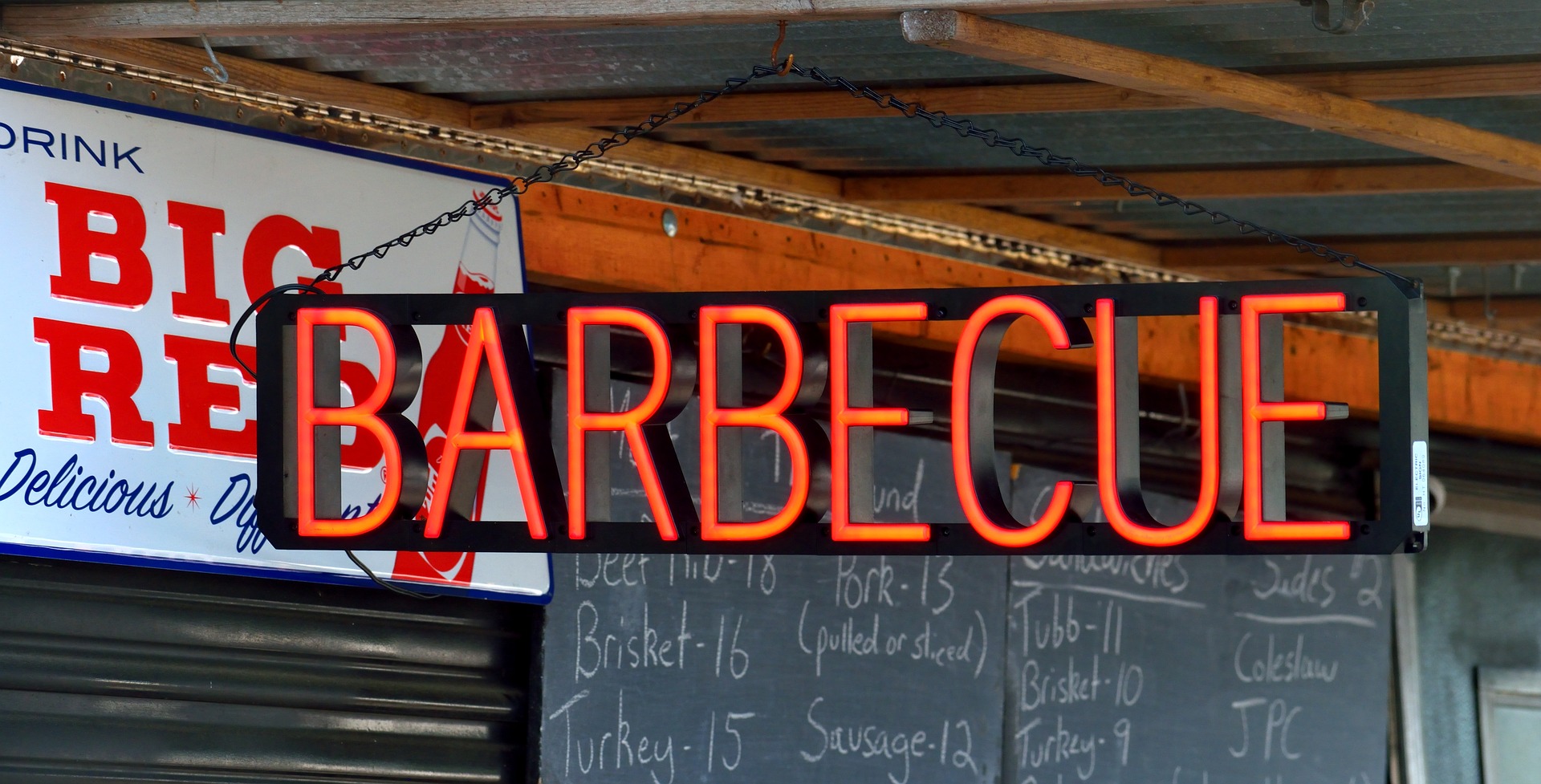 Schild Barbecue