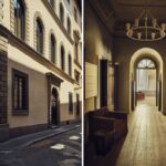 Fassade des Palazzo von La Réserve Firenze an der Via Santo Spirito
