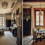 Wohnbereich in einem Apartment von La Réserve Firenze im Oltrarno-Viertel