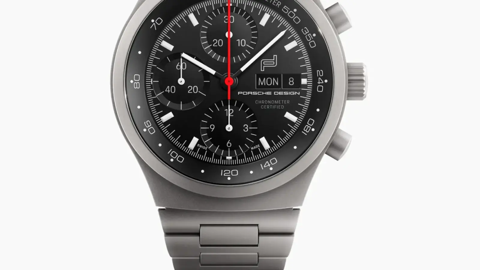 Porsche Design Chronograph 1 All Titanium Numbered Edition mit glasperlgestrahltem Titangehäuse