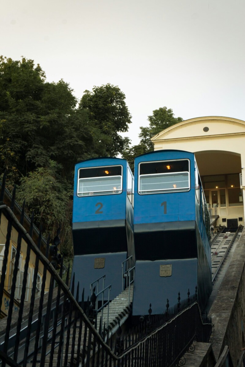 Die historische Standseilbahn zwischen Unter- und Oberstadt von Zagreb
