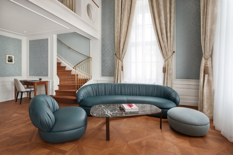 Eine der 36 neu gestalteten Suiten im Palais Coburg Wien