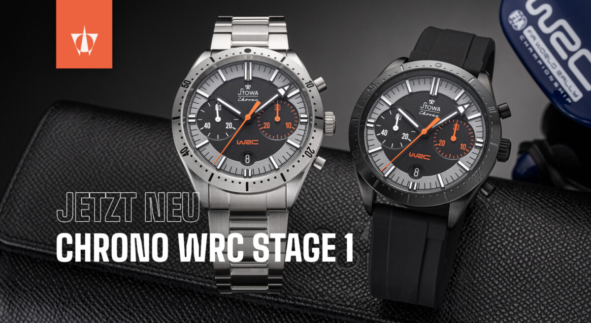 STOWA Chrono WRC Stage 1 Kampagnenmotiv mit WRC-Rallyeauto