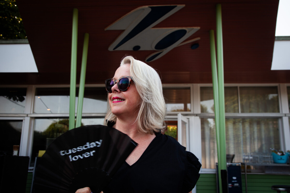 Sandra Kendl, Mastermind des Techno Cafe im Volksgarten Pavillon