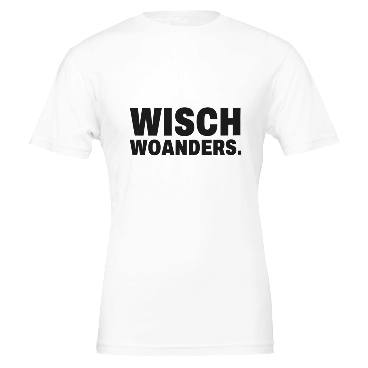 WIENER-Merch-T-Shirt mit dem Aufdruck „Wisch woanders.