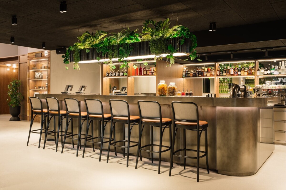 Bar mit hängender Begrünung im Hotel Schani Naschmarkt