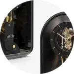 Aus einem Block Messing gefrästes Gehäuse der Table Waltz Tourbillon