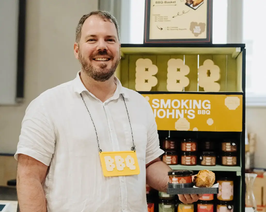 Fleisch- und Wurstwaren-Stand in der Markterei Markthalle