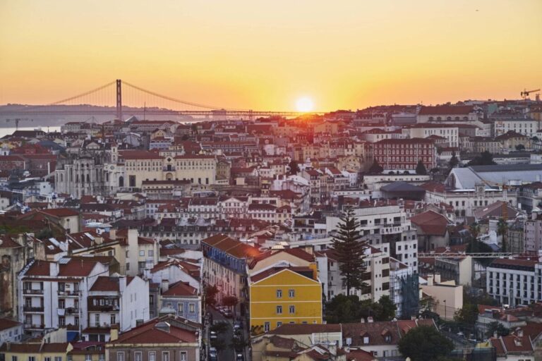 Lissabon im goldenen Herbstlicht