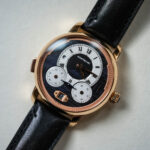 Chronographen-Hilfszifferblätter mit gewölbten Scheiben und gebläuter Stahlbrücke am Montblanc Star Legacy Nicolas Rieussec