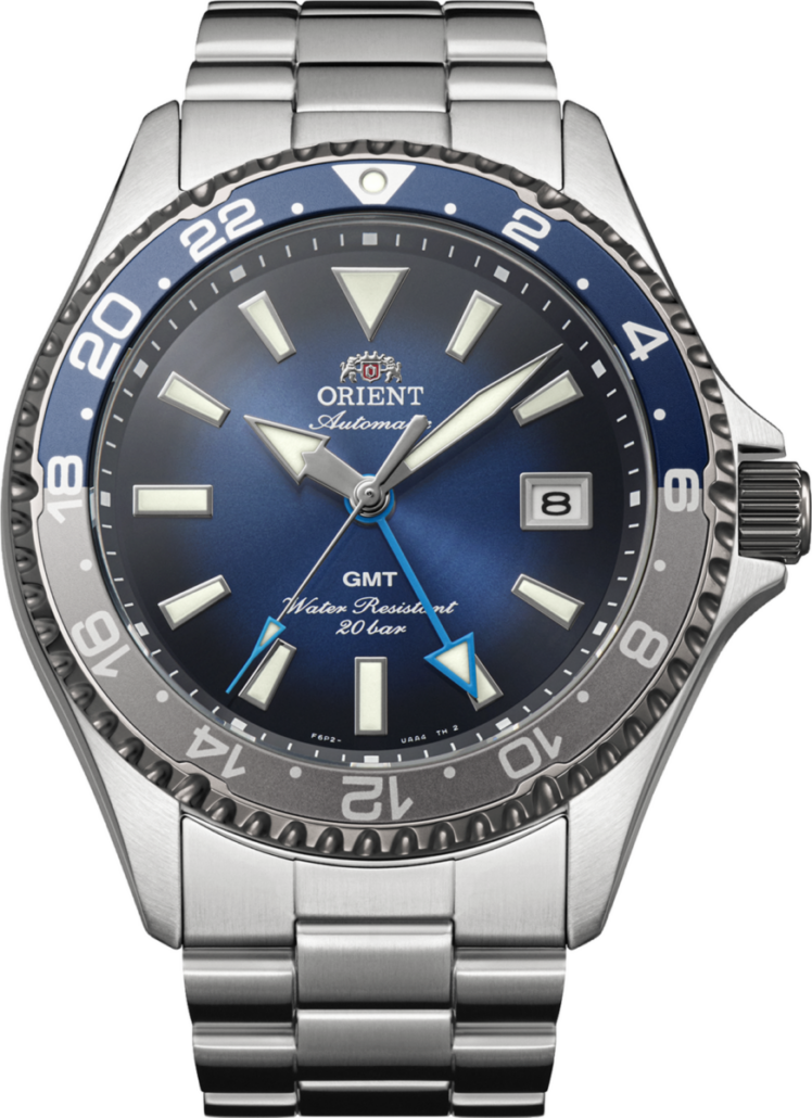 Orient Mako GMT Limited Edition mit blauem Farbverlaufs-Zifferblatt, 4000 Stück