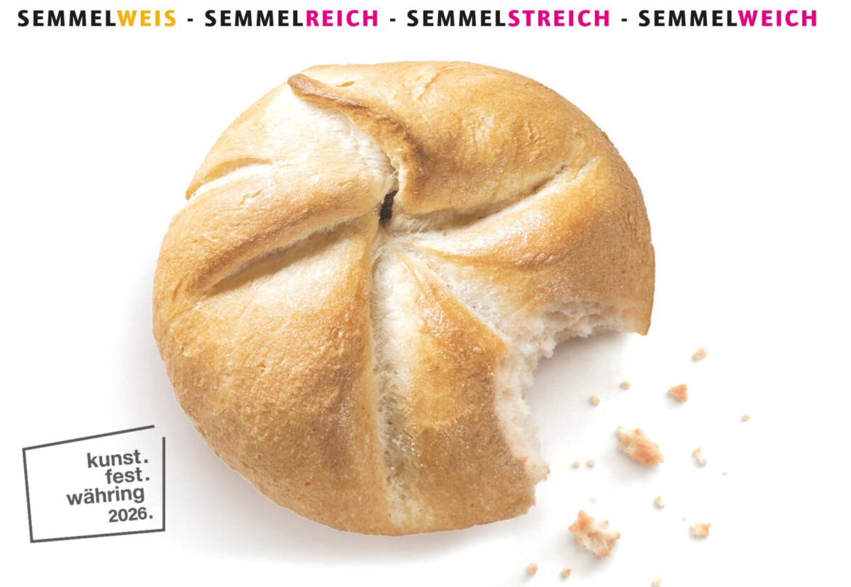 „Semmelreich“: Installation der Handsemmel-Ausstellung beim kunst.fest.währing in Wien-Währing