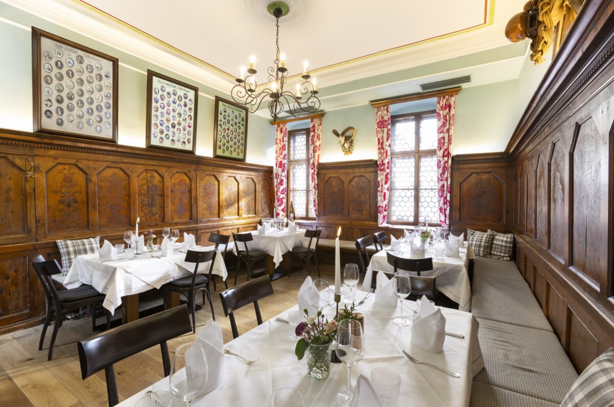 Die historische Wettersteinstube im Hotel Sailer Innsbruck