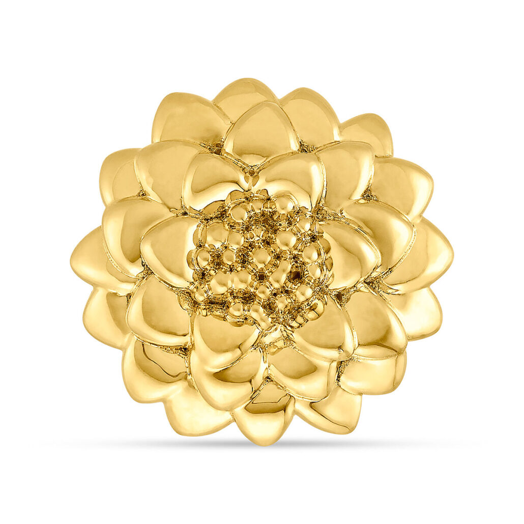 Filigrane Blüte als Ringaufsatz der CHARLOTTE Kollektion