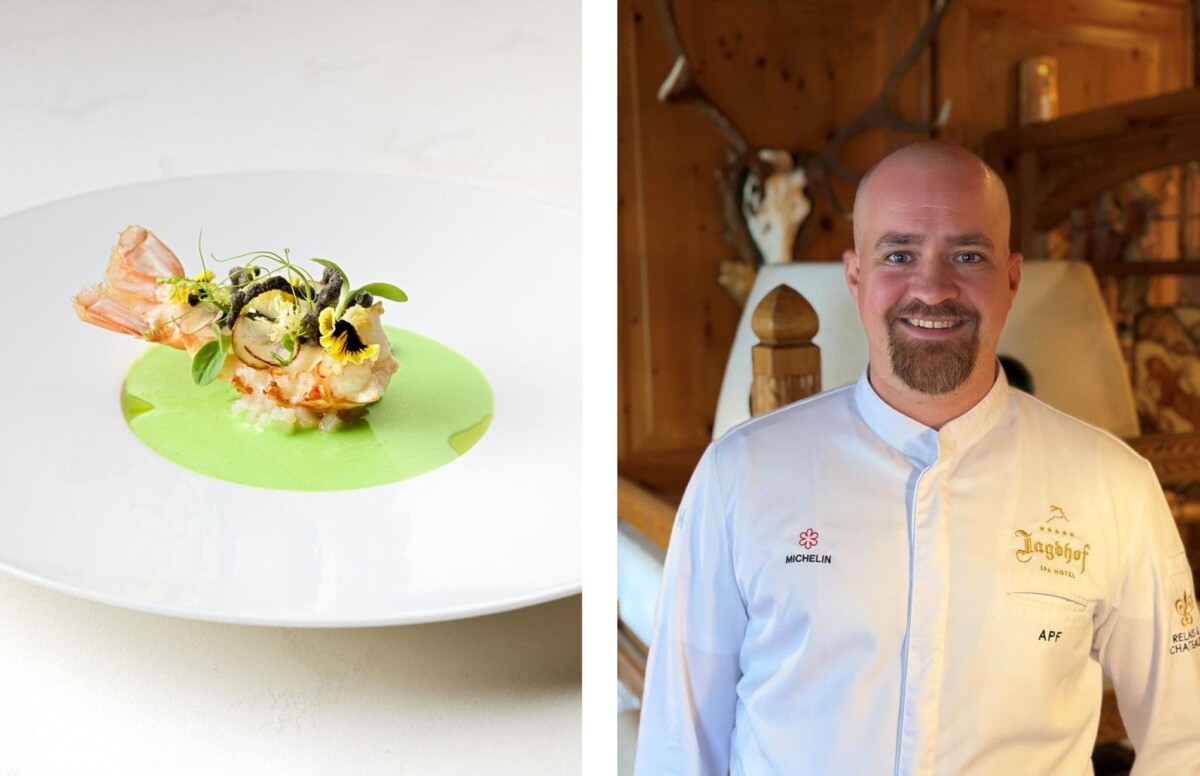 Alban Pfurtscheller, Küchenchef der Hubertusstube im Relais & Châteaux Jagdhof im Stubaital