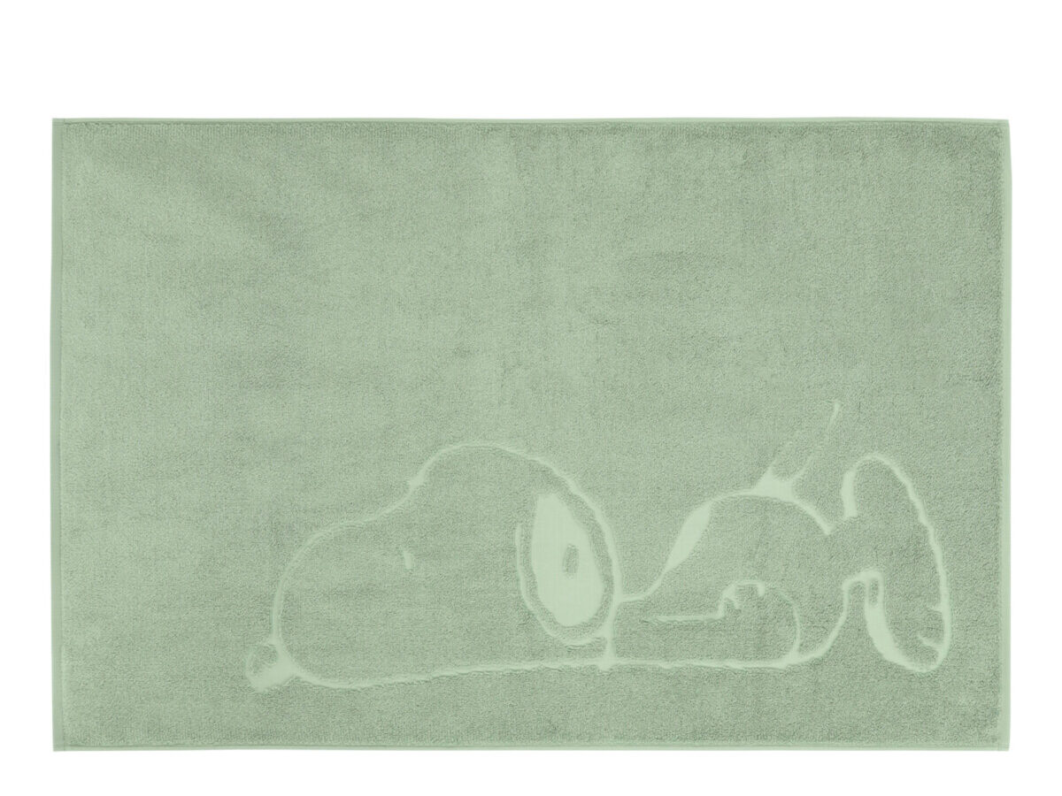 VOSSEN Snoopy Dreams Badvorleger in Eukalyptusgrün