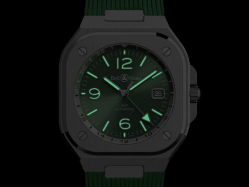 Bell & Ross BR-05 GMT Green Steel mit salbeigrünem Zifferblatt